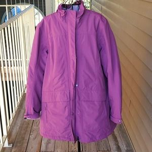 SALE Beautiful Mauve Eddie Bauer Rain Coat.